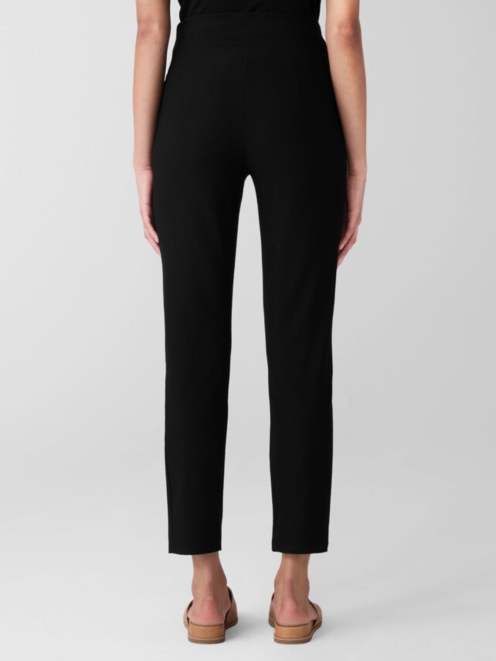 Eileen Fisher Stretch Crepe Ankle Pant Medium - Picture 3 of 9